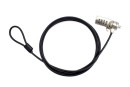 foto de CABLE SEGURIDAD PARA PORTATIL NILOX COMBINACION 4 DIGITOS 1,5M