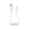 foto de CABLE DATOS USB SBS USB 2.0 A LIGHTNING 0,5M BLANCO TIPO MUELLE
