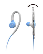 foto de Pioneer E6 Auriculares Inalámbrico gancho de oreja, Dentro de oído Calls/Music Bluetooth Azul, Blanco