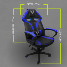 foto de SILLA GAMING VIZZIO NAYADE V2 NEGRO/AZUL