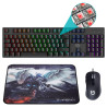 foto de PACK HIDITEC TECLADO GAMING GK400+RATON BLITZ + ALFOMBRILLA T-FENIX M