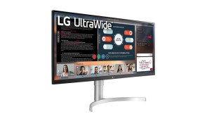foto de LG 34WN650-W LED display 86,4 cm (34) 2560 x 1080 Pixeles UltraWide Full HD Blanco