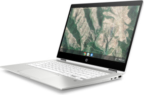foto de HP Chromebook x360 14b-ca0001ns 35,6 cm (14) Pantalla táctil Full HD Intel® Celeron® 4 GB LPDDR4-SDRAM 64 GB eMMC Wi-Fi 5 (802.11ac) Chrome OS Blanco