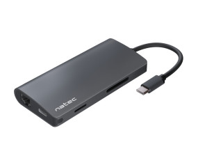 foto de ADAPTADOR NATEC FOWLER 2 USB-C-A 3XUSB 3.0,HDMI 4K,RJ45,SD,MSD