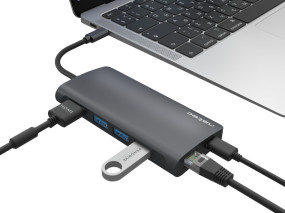 foto de ADAPTADOR NATEC FOWLER 2 USB-C-A 3XUSB 3.0,HDMI 4K,RJ45,SD,MSD