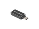 foto de ADAPTADOR USB LANBERG USB-C M 3.1 A USB-A H OTG NEGRO