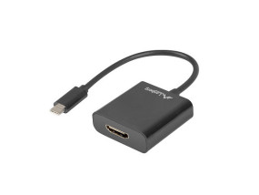 foto de ADAPTADOR USB LANBERG USB-C M 3.1 A HDMI H 15CM DISPLAYPORT ALT MODE NEGRO