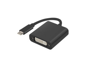foto de ADAPTADOR USB LANBERG USB-C M 3.1 A DVI-I H (24+5) DUAL LINK 15CM NEGRO
