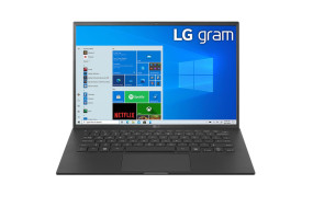 foto de LG Gram 14Z90P-G.AR55B ordenador portatil Portátil 35,6 cm (14) WUXGA Intel® Core™ i5 de 11ma Generación 8 GB LPDDR4x-SDRAM 512 GB SSD Wi-Fi 6 (802.11ax) Windows 10 Home Negro