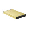 foto de CAJA EXTERNA TOOQ TQE-2527GD 2,5 9,5 MM SATA USB 3.0/3.1 DORADO