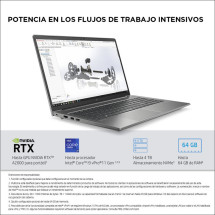 foto de HP ZBook Power 15.6 inch G8 Estación de trabajo móvil 39,6 cm (15.6) Full HD Intel® Core™ i7 8 GB DDR4-SDRAM 256 GB SSD NVIDIA T600 Wi-Fi 6 (802.11ax) Windows 10 Pro Gris