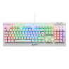 foto de TECLADO GAMING SHARKOON SGK3 MECANICO RGB USB RED SWITCH BLANCO