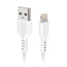 foto de CABLE DATOS/ CARGA SBS USB 2.0 - LIGHTNING C-89 BLANCO PARA IPHONE