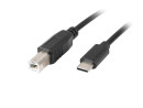 foto de CABLE LANBERG USB C MACHO A USB B 2.0 MACHO 1.8M NEGRO