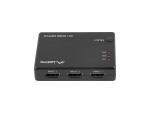 foto de SWITCH VIDEO LANBERG 3 X HDMI + MICRO USB NEGRO CONTROL REMOTO