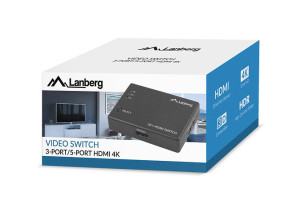 foto de SWITCH VIDEO LANBERG 3 X HDMI + MICRO USB NEGRO CONTROL REMOTO