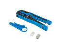 foto de KIT LANBERG NETWORK CON CRIMPADORA Y STRIPPING, CONECTORES RJ45