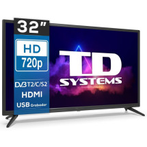 foto de TV TD SYSTEMS K32DLX14H 32 HD USB HDMI NEGRO