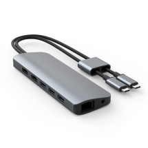 foto de HUB HYPERDRIVE VIPER 10 EN 2 USB-C GRIS