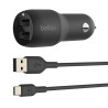 foto de BELKIN DUAL CAR CHARGER 1M A-C  24W  BLK