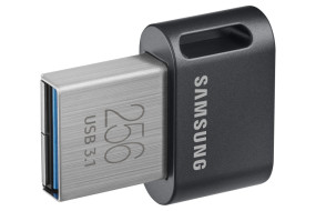 foto de Samsung MUF-256AB unidad flash USB 256 GB USB tipo A 3.2 Gen 1 (3.1 Gen 1) Gris, Plata