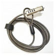 foto de CABLE SEGURIDAD PARA PORTATIL NILOX COMBINACION CONEXION NANO 1,9M