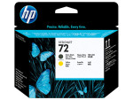 foto de CABEZAL HP 72 NEGRO MATE Y AMARILLO