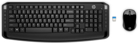 foto de HP Wireless Keyboard and Mouse 300 teclado Ratón incluido RF inalámbrico Negro