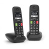 foto de Gigaset E290 Duo Teléfono DECT/analógico Identificador de llamadas Negro