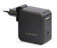 foto de CARGADOR UNIVERSAL PARA PORTATIL GENBIRD 60W NEGRO