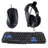 foto de COMBO TECLADO+RATON+AURICULARES 3GO