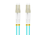 foto de CABLE DE FIBRAOPTICA LANBERG 1M MULTI LC/UPC-LC/UPC DUPLEX OM3 50/125 LSZH AZUL