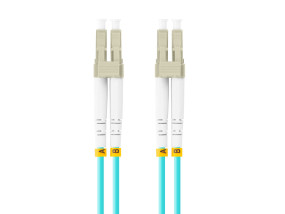 foto de CABLE DE FIBRAOPTICA LANBERG 2M MULTI LC/UPC-LC/UPC DUPLEX OM3 50/125 LSZH  AZUL