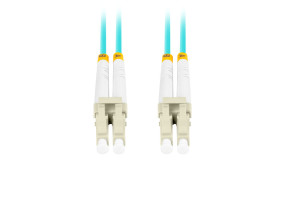 foto de CABLE DE FIBRAOPTICA LANBERG 2M MULTI LC/UPC-LC/UPC DUPLEX OM3 50/125 LSZH  AZUL