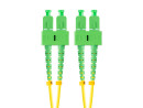 foto de LATIGUILLO FIBRA 2M LANBERG MONO SC/APC-SC/APC DUPLEX G657A1 LSZH AMARILLO