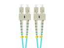 foto de CABLE DE FIBRAOPTICA LANBERG 1M MULT SC/UPC-SC/UPC DUPLEX OM3 50/125 LSZH AZUL