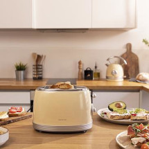 foto de TOSTADOR VERTICAL CECOTEC TOAST AND TASTE 800 VINTAGE LIGHT YELLOW