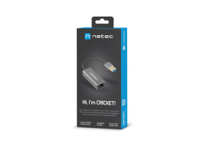 foto de ADAPTADOR NATEC CRICKET USB 3.0 A ETHERNET RJ45 1GB
