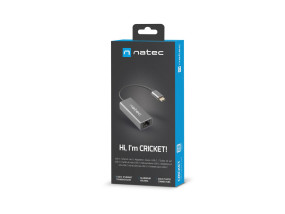 foto de ADAPTADOR NATEC CRICKET USB-C 3.1 A ETHERNET RJ45 1GB