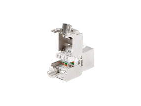 foto de CONECTOR KEYSTONE LANBERG CAT.7 FTP RJ45 180º TOOLLESS