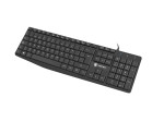 foto de TECLADO NATEC NAUTILUS SLIM LAYOUT 106 TECLAS NEGRO