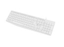 foto de TECLADO NATEC NAUTILUS SLIM LAYOUT 106 TECLAS BLANCO