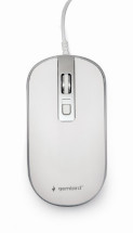 foto de RATON GEMBIRD WIRED OPTICAL MOUSE USB WHITE SILVER