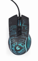 foto de RATON GEMBIRD USB LED GAMING WIRED NEGRO
