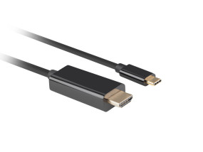 foto de CABLE USB-C A HDMI LANBERG MACHO/MACHO 4K 60HZ 1.8M NEGRO