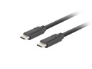 foto de CABLE USB-C LANBERG 3.1 GEN 2 MACHO/MACHO 10GB/S PD100W 0.5M NEGRO