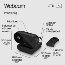 foto de WEBCAM HP 320 FHD USB-A 360 GRADOS