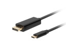 foto de CABLE USB-C A DISPLAYPORT LANBERG MACHO/MACHO 1.0M 4K 60HZ NEGRO