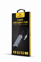 foto de HUB USB TIPO-C DE 3 PUERTOS USB 3.1 Y USB 2.0 CON LECTOR DE TARJETAS