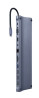 foto de ADAPTADOR MULTIPUERTO USB TIPO C 11 EN 1 DE 3 5 MM GRIS ESPACIAL